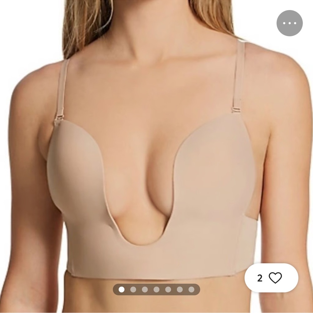 36D Fashion Forms Nude Beige Deep U
Plunge Convertible Bra